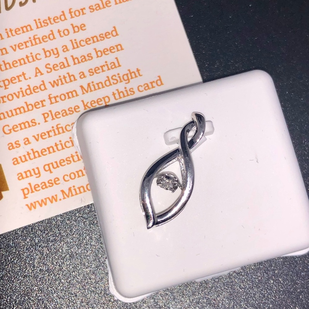 REAL Diamond pendant The Infinity Dancing Diamond